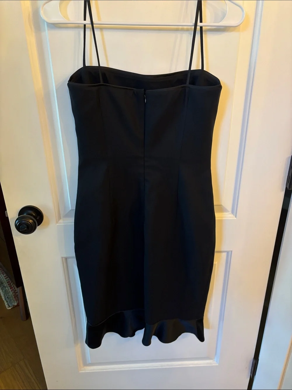 Laundry By Shelli Segal Black Ruffle-Hem Midi Dress